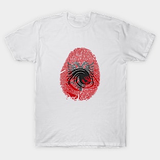 It's in my DNA Flag of Albania in fingerprint... T-Shirt